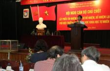 Hội nghị cán bộ chủ chốt lấy phiếu tín nhiệm nhân sự bổ nhiệm, bổ nhiệm lại Phó Hiệu trưởng